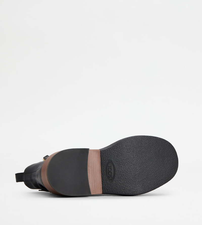 ANKLE BOOTS IN LEATHER - BLACK 5