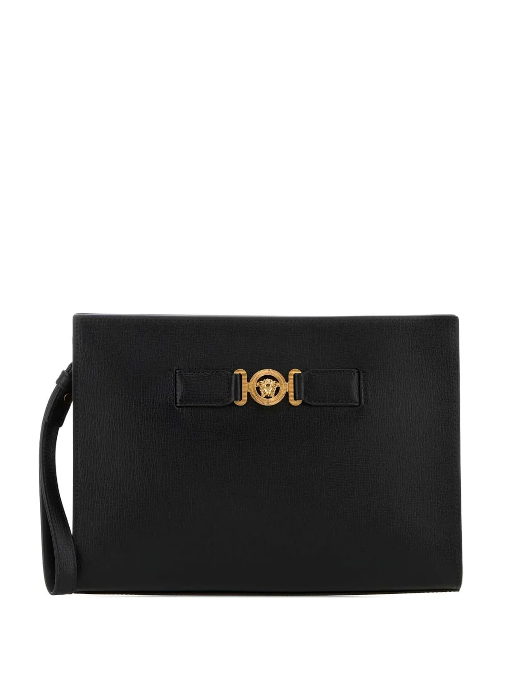 Medusa leather clutch bag - 1