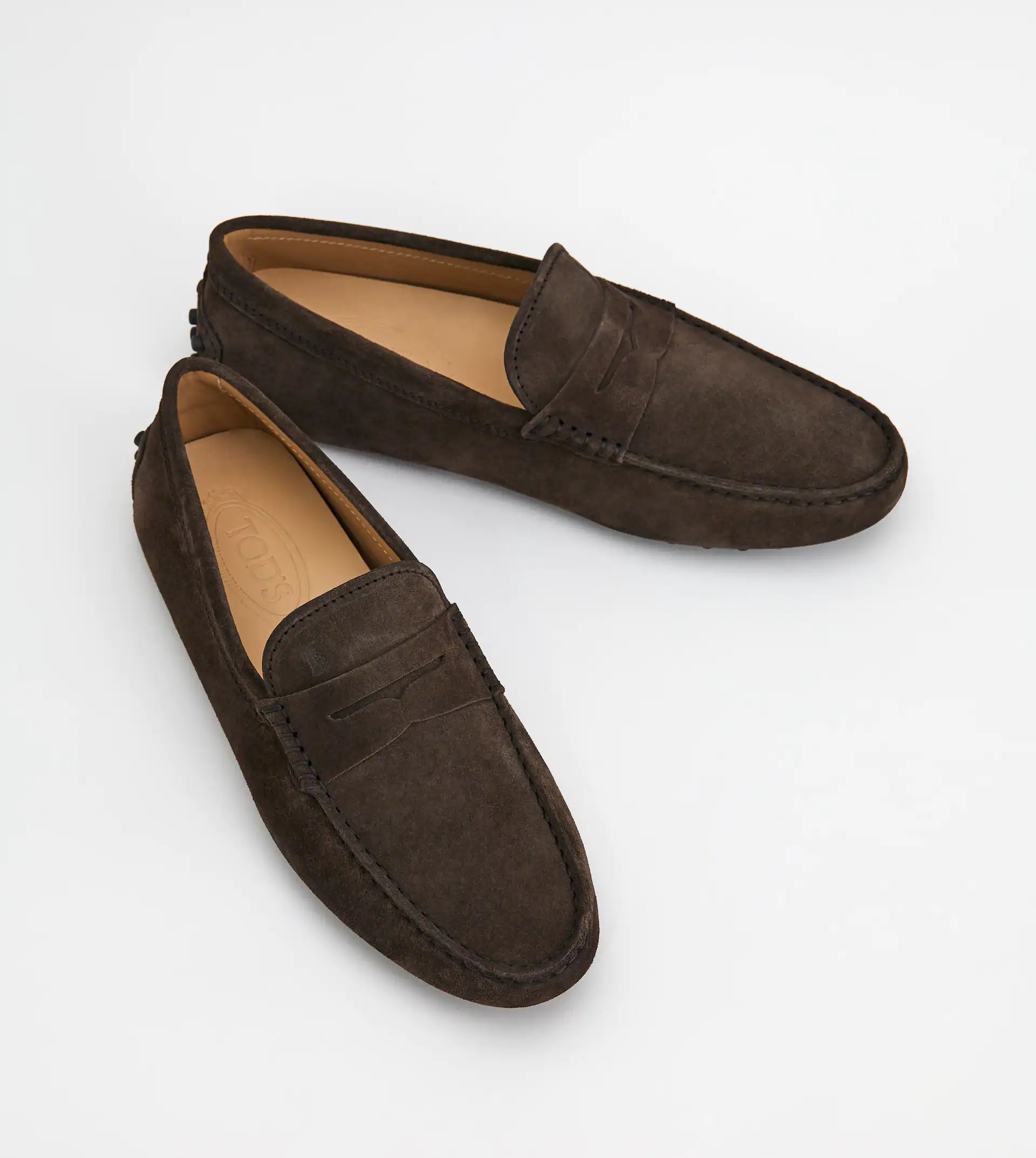 GOMMINO DRIVING SHOES IN SUEDE - BROWN - 2