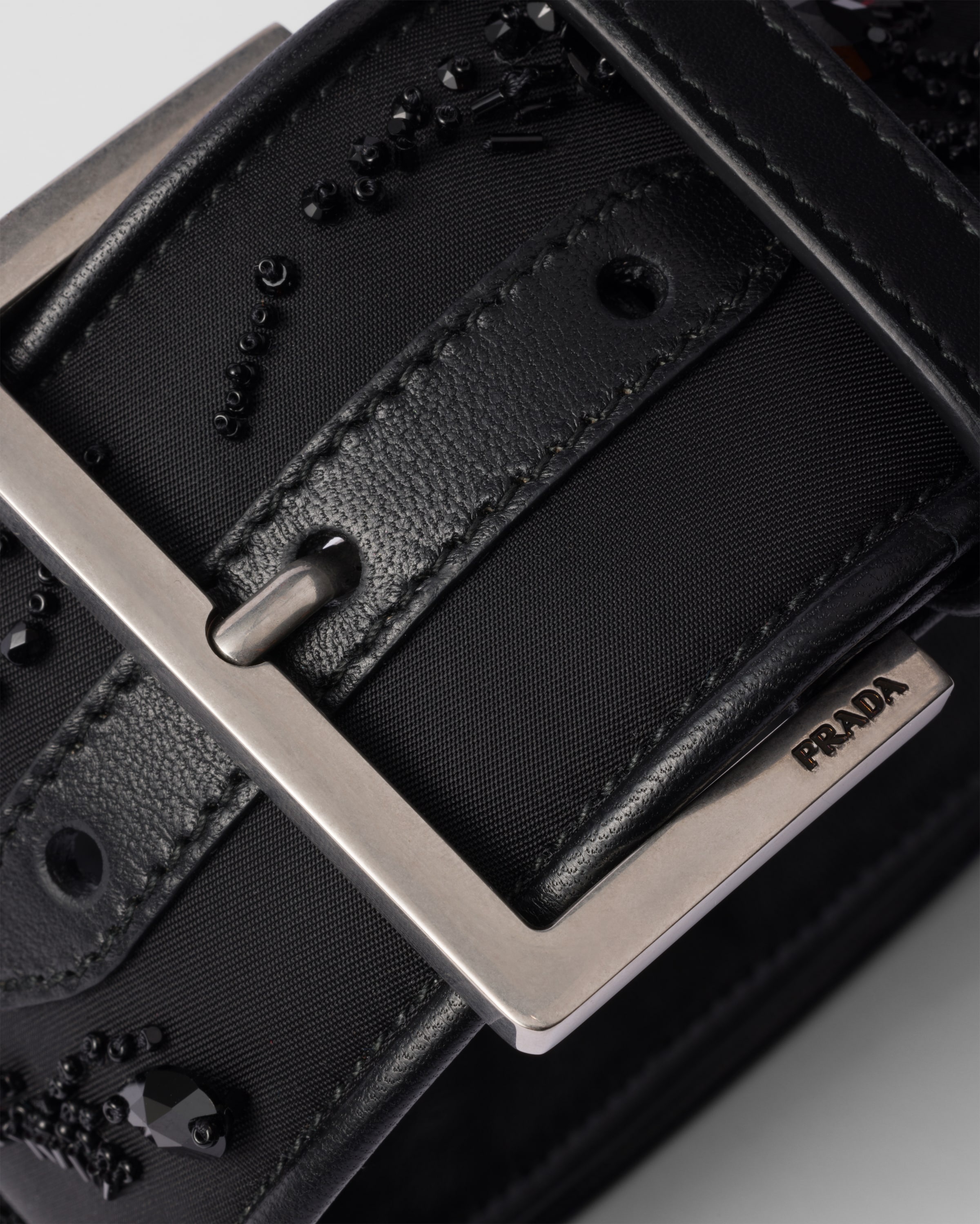 Re-Nylon and leather wrist strap - 3