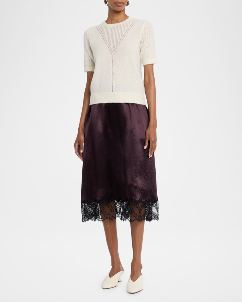 MARIA McMANUS Honeycomb Alpaca-Knit T-Shirt Sweater outlook