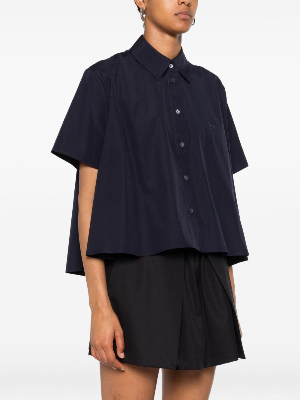 short-sleeve trapeze shirt - 3