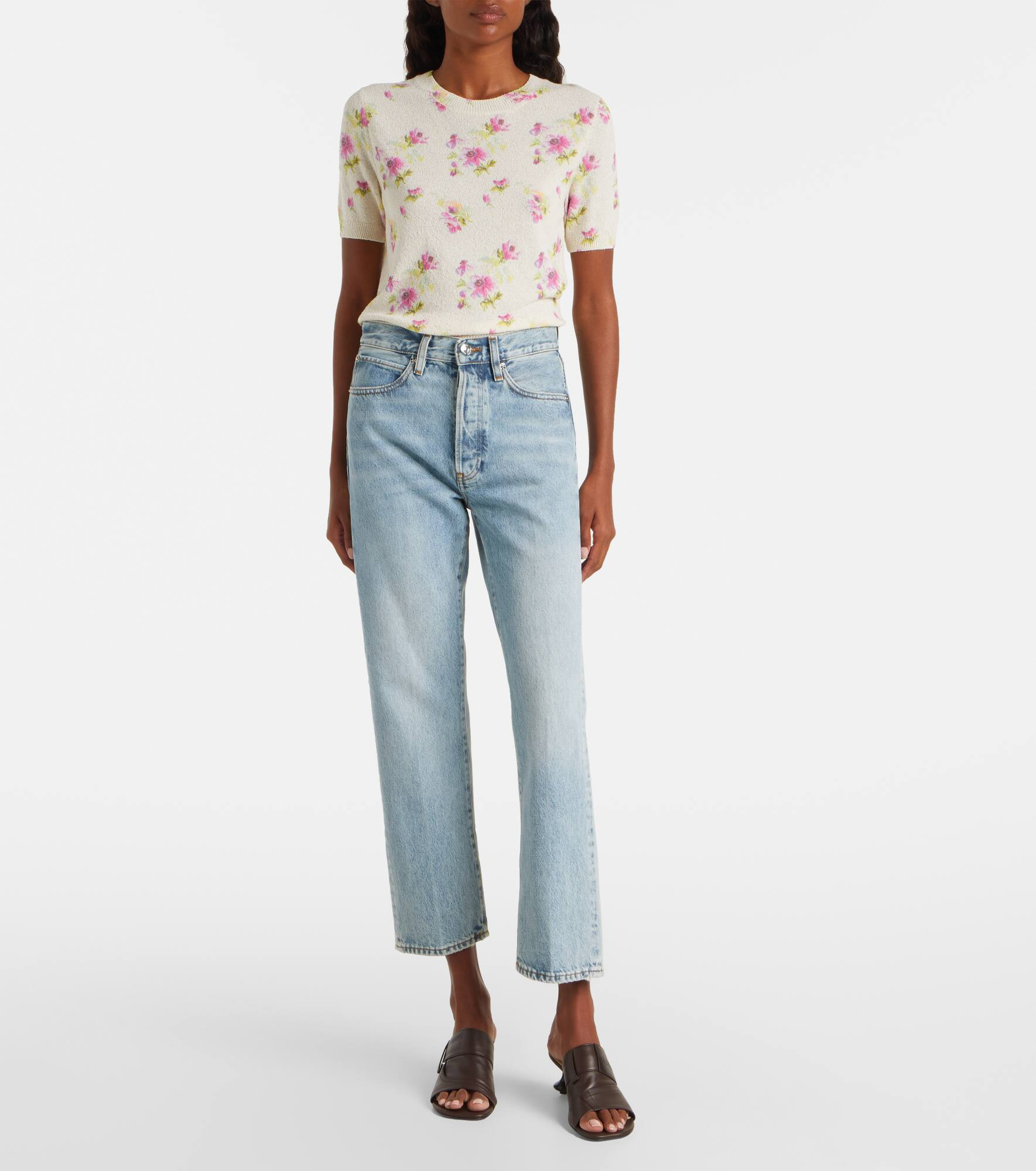 The Vertical Crop high-rise straight jeans - 7