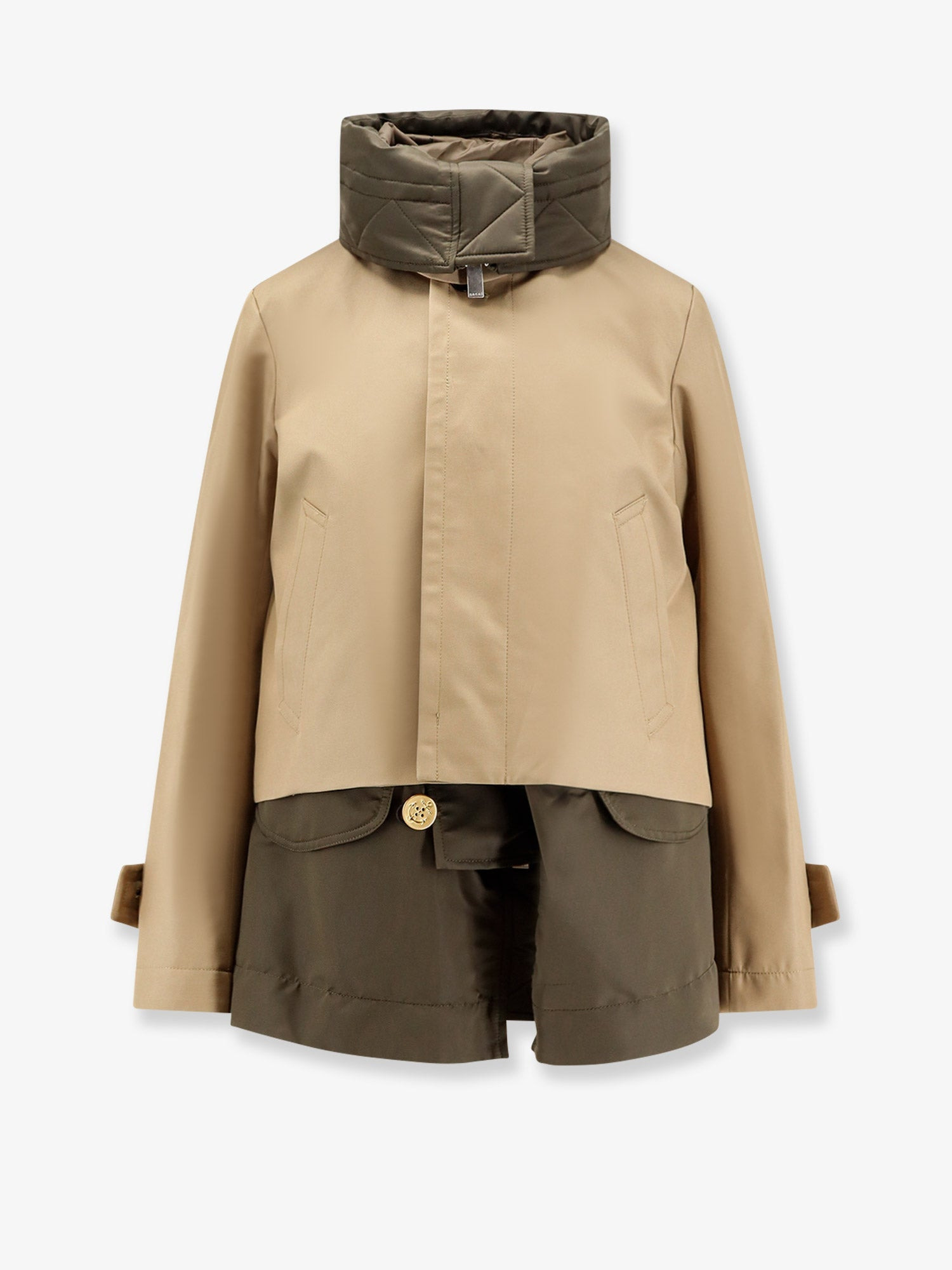 Sacai Women Cotton And Nylon Jacket - 1