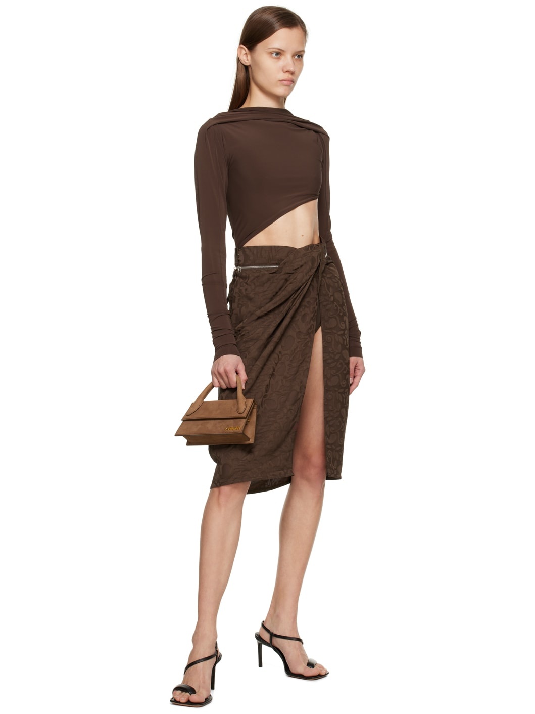 Brown Le Papier 'Le Body Carozzu' Bodysuit - 5