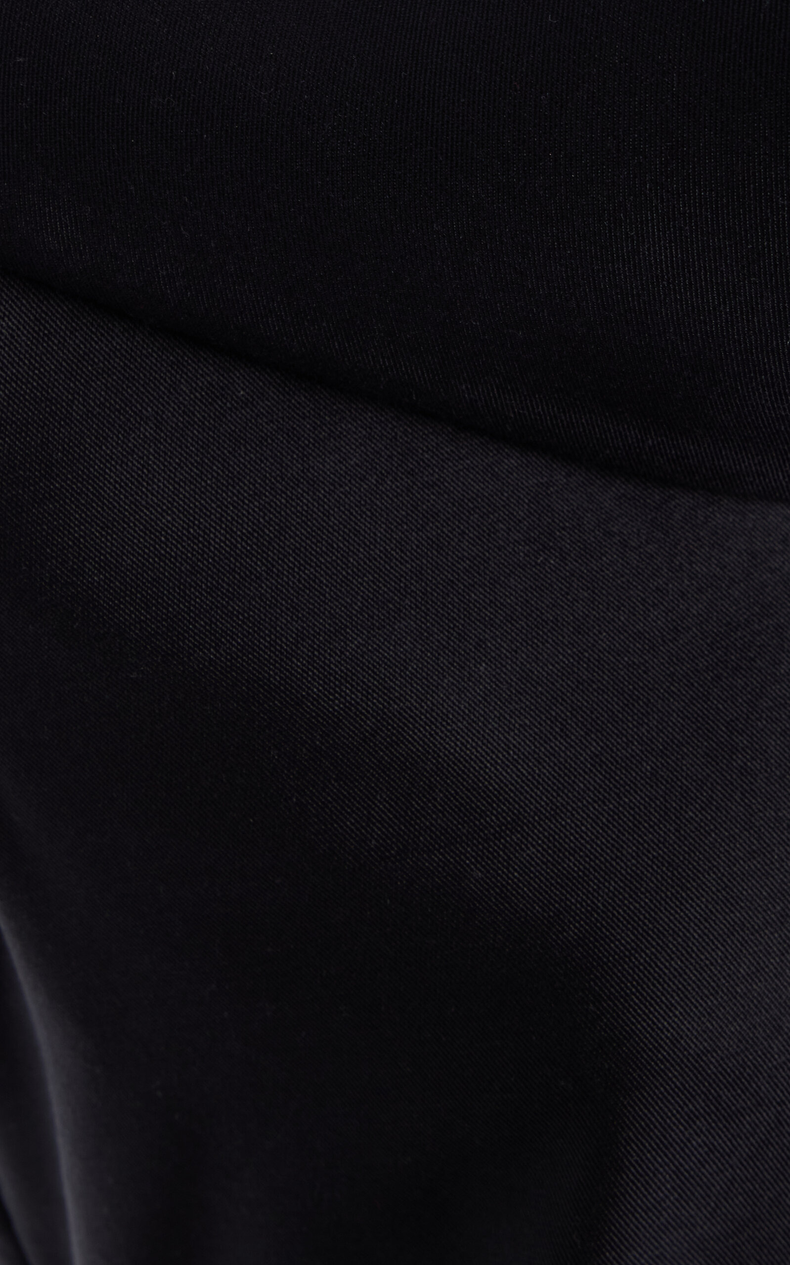 The Bowie Draped Wool-Silk Mikado Top black - 6