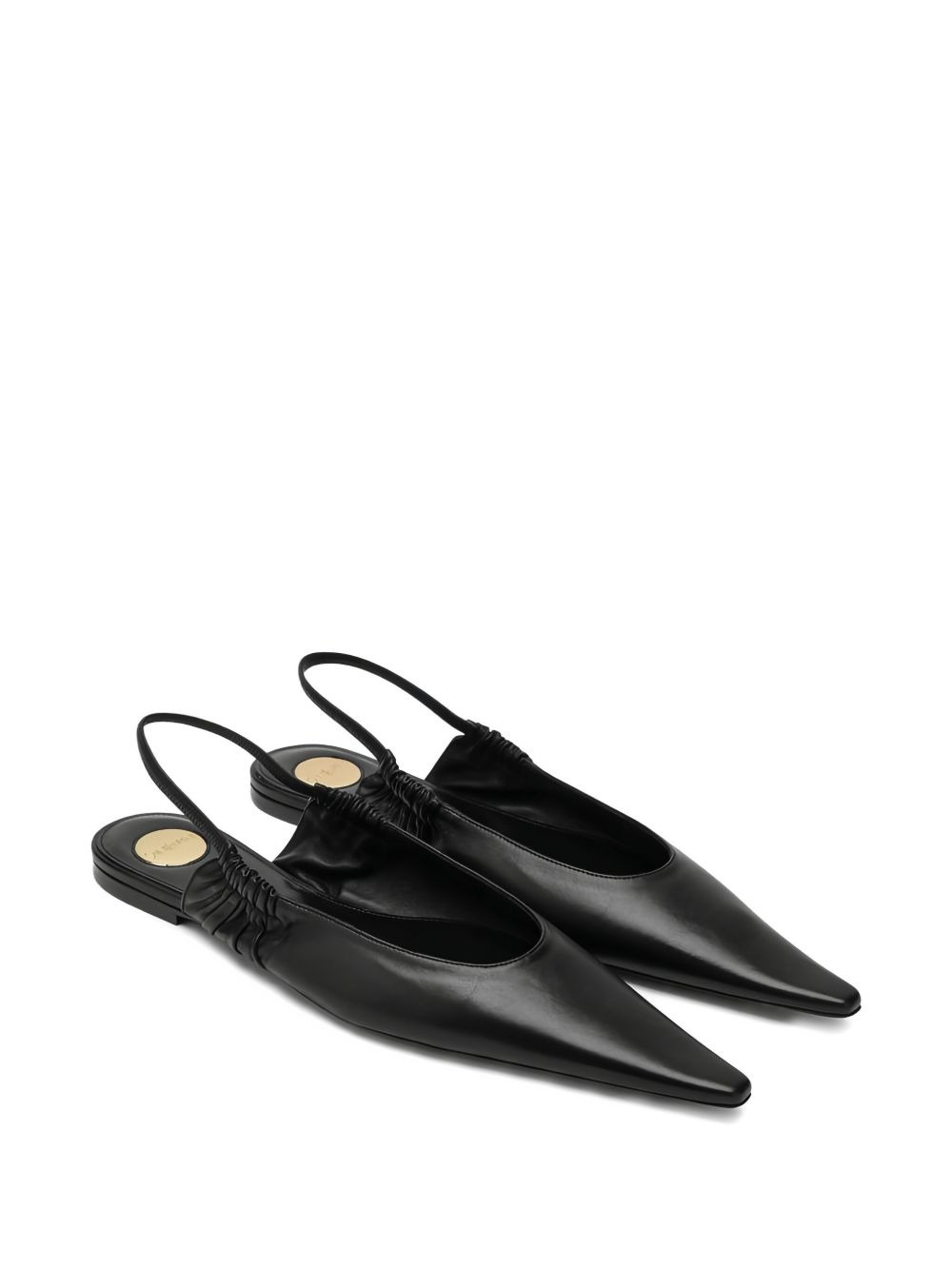 Biarritz pointed ruched ballet flats - 2