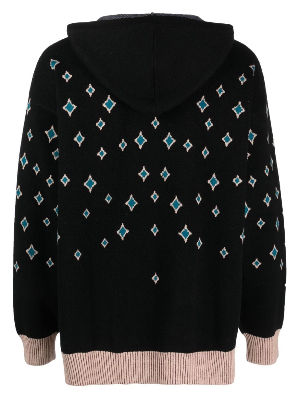 rhinestone-embellished jacquard jumper - 2