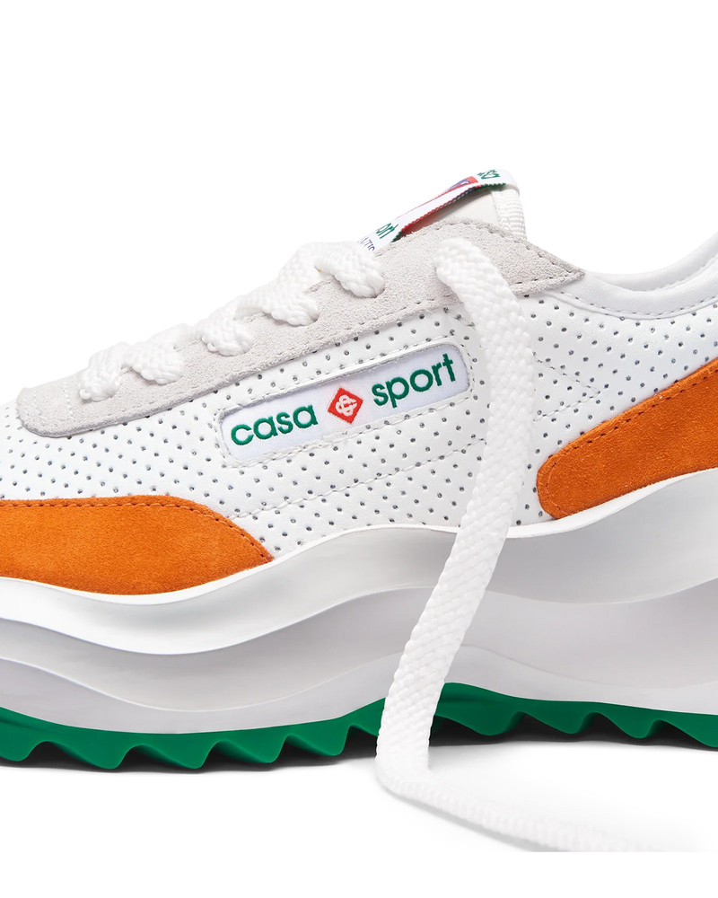 Womens Atlantis White & Clay Orange Sneaker 11