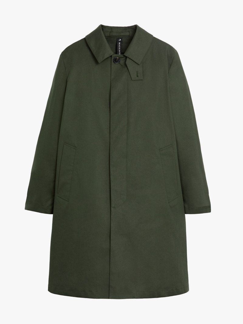 MANCHESTER BOTTLE GREEN RAINTEC COTTON 3/4 COAT 1