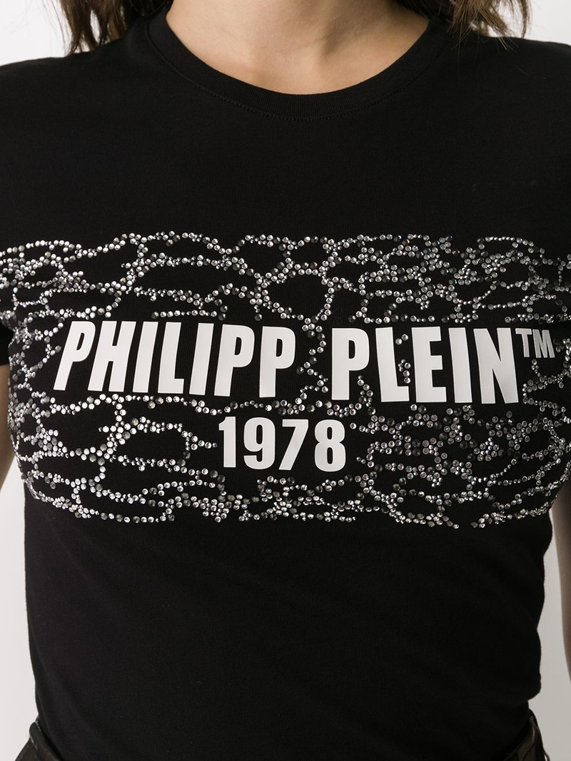 logo print slim-fit T-shirt 5