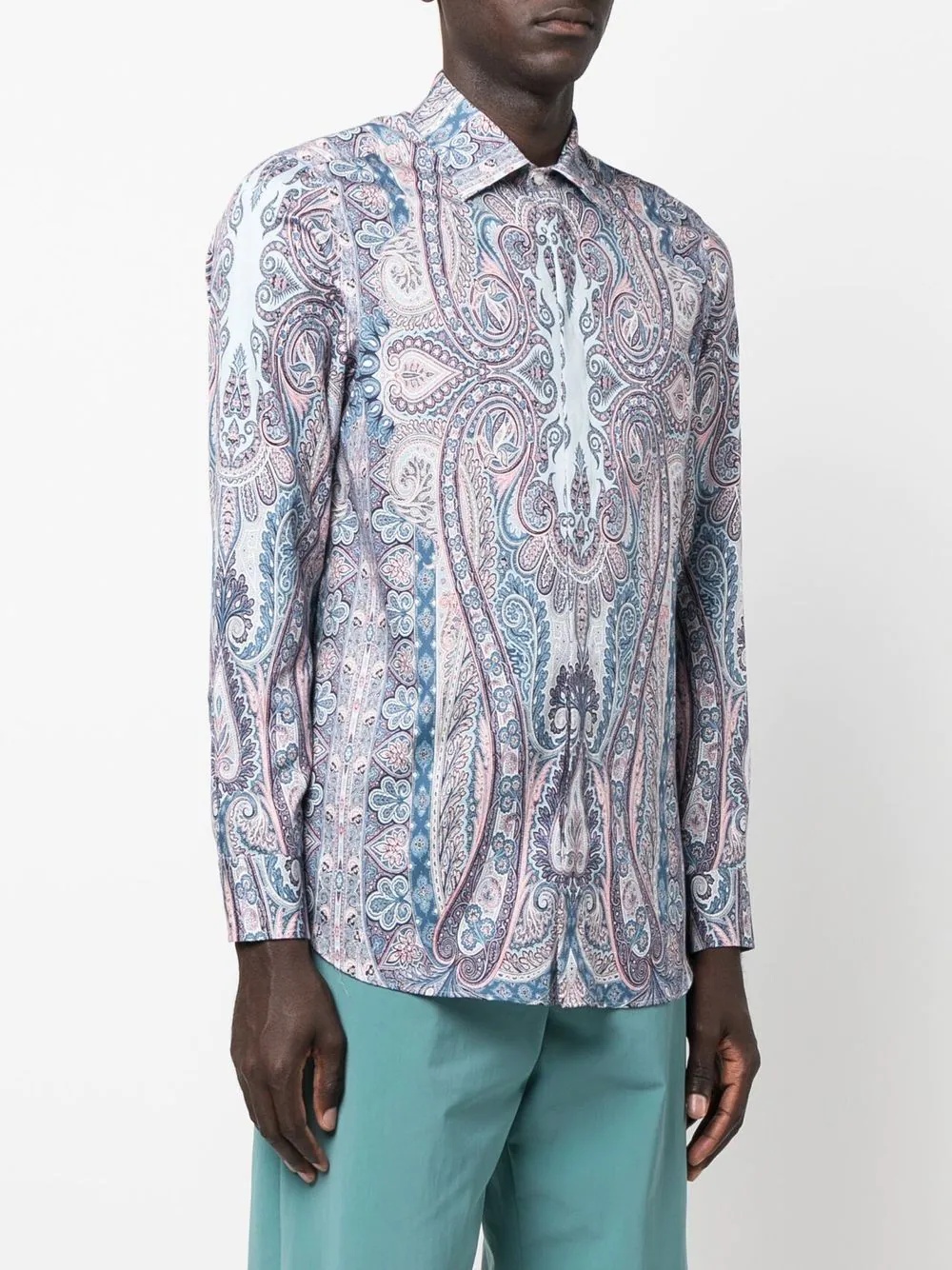 all-over paisley-print shirt - 3