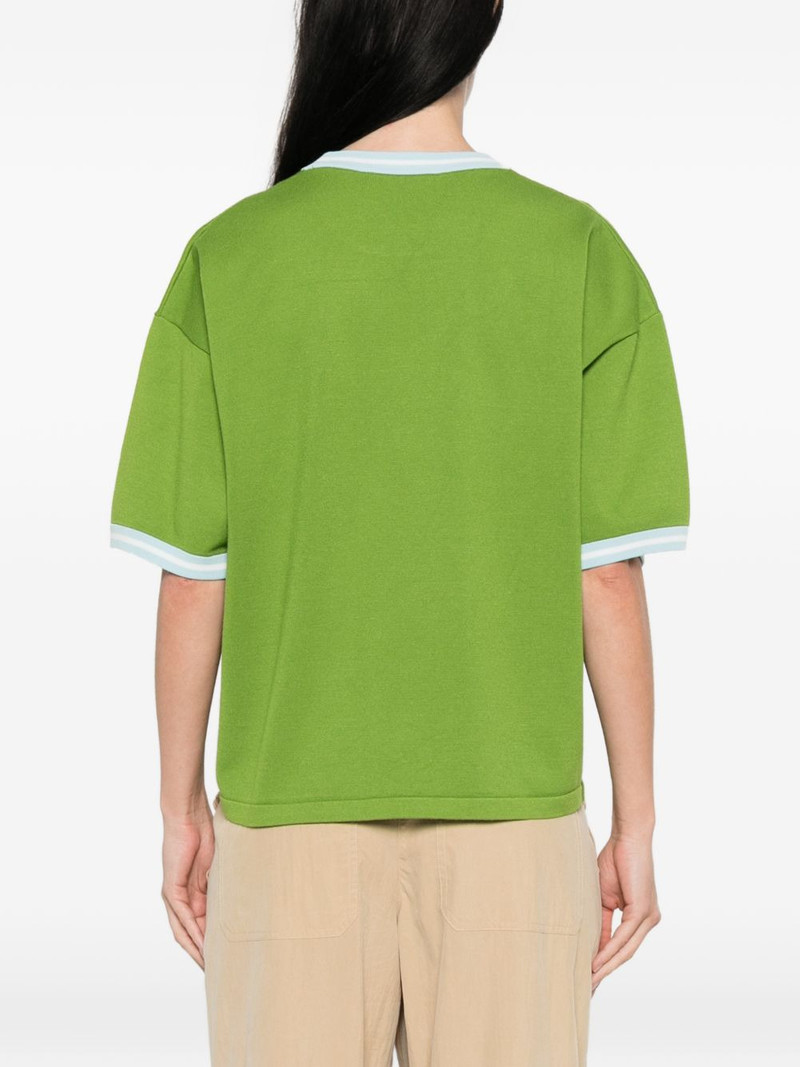 contrasting-trims T-shirt 4