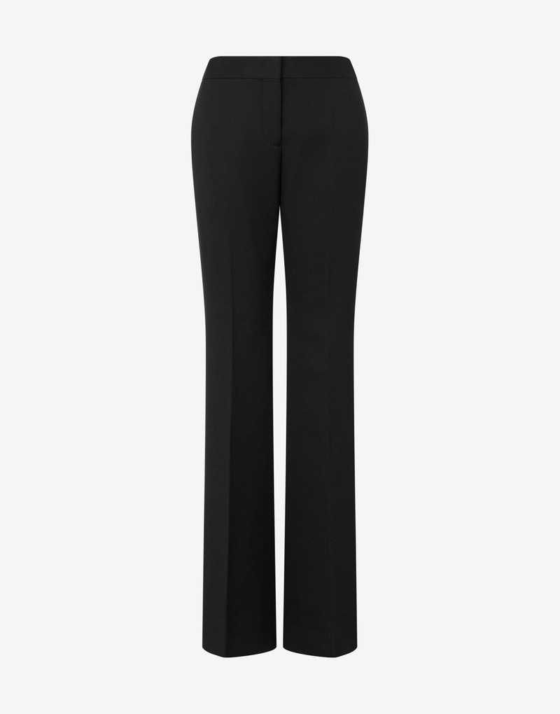 DIAGONAL WOOL-BLEND AND NYLON PANTS 1