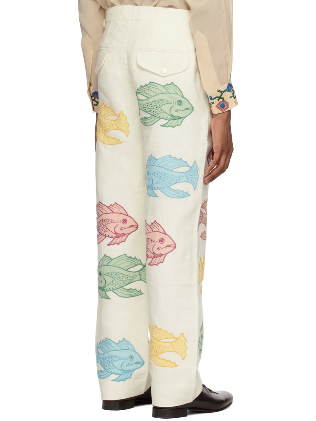 Off-White Piscine Appliqué Trousers - 3