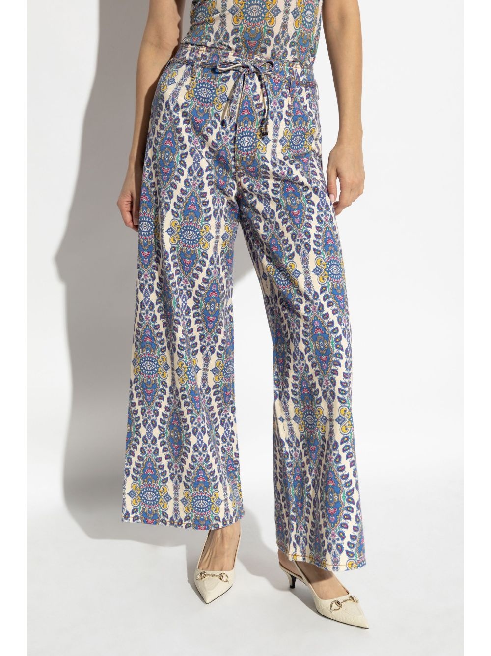 paisley-print trousers - 3