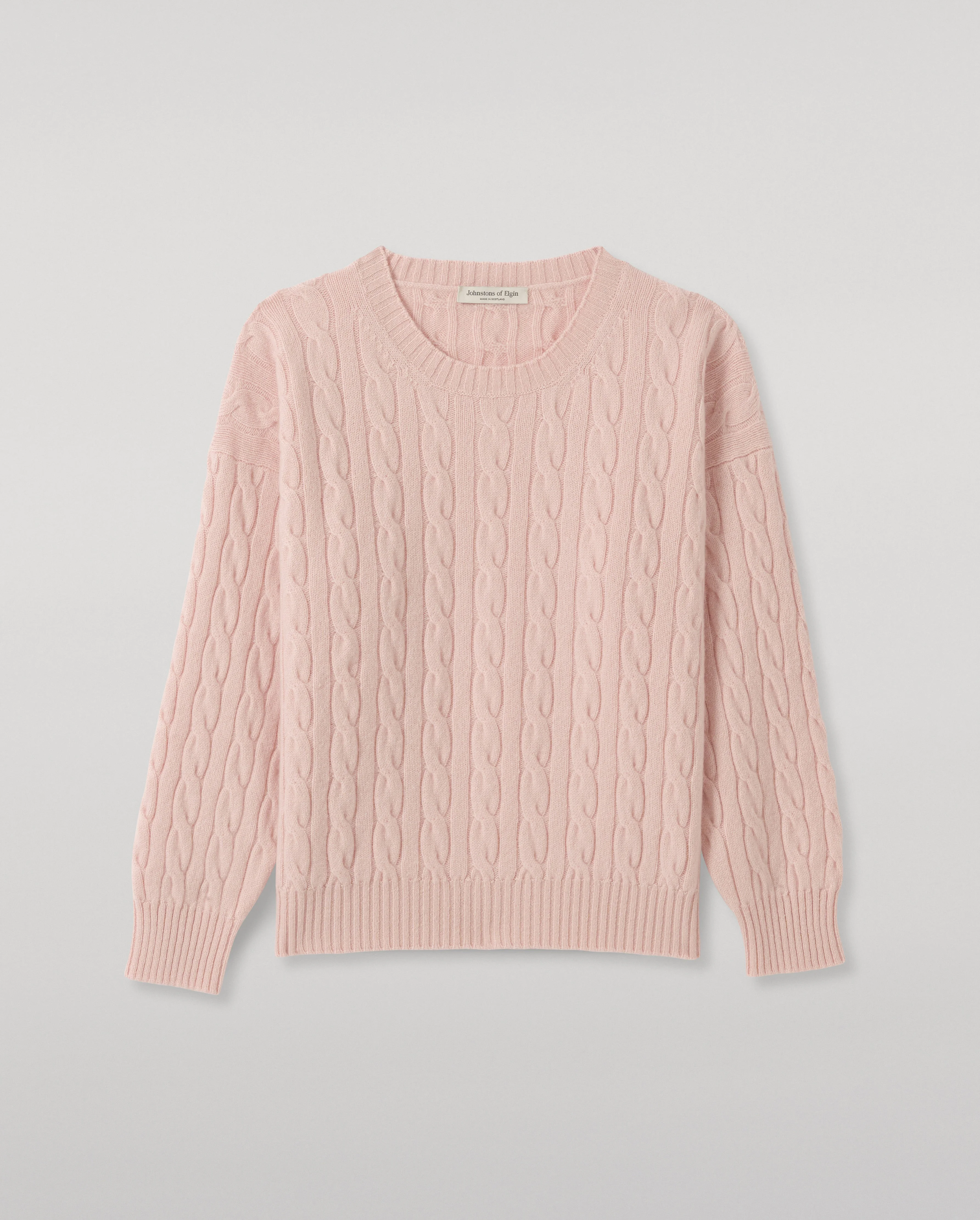 Kylesku Pink Cashmere Jumper - 1