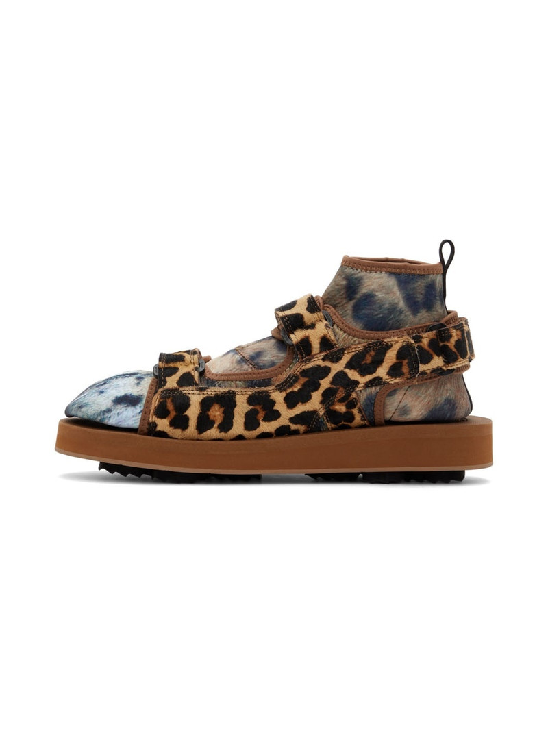 Brown Suicoke Edition Animal Foot Layered Sandals 3
