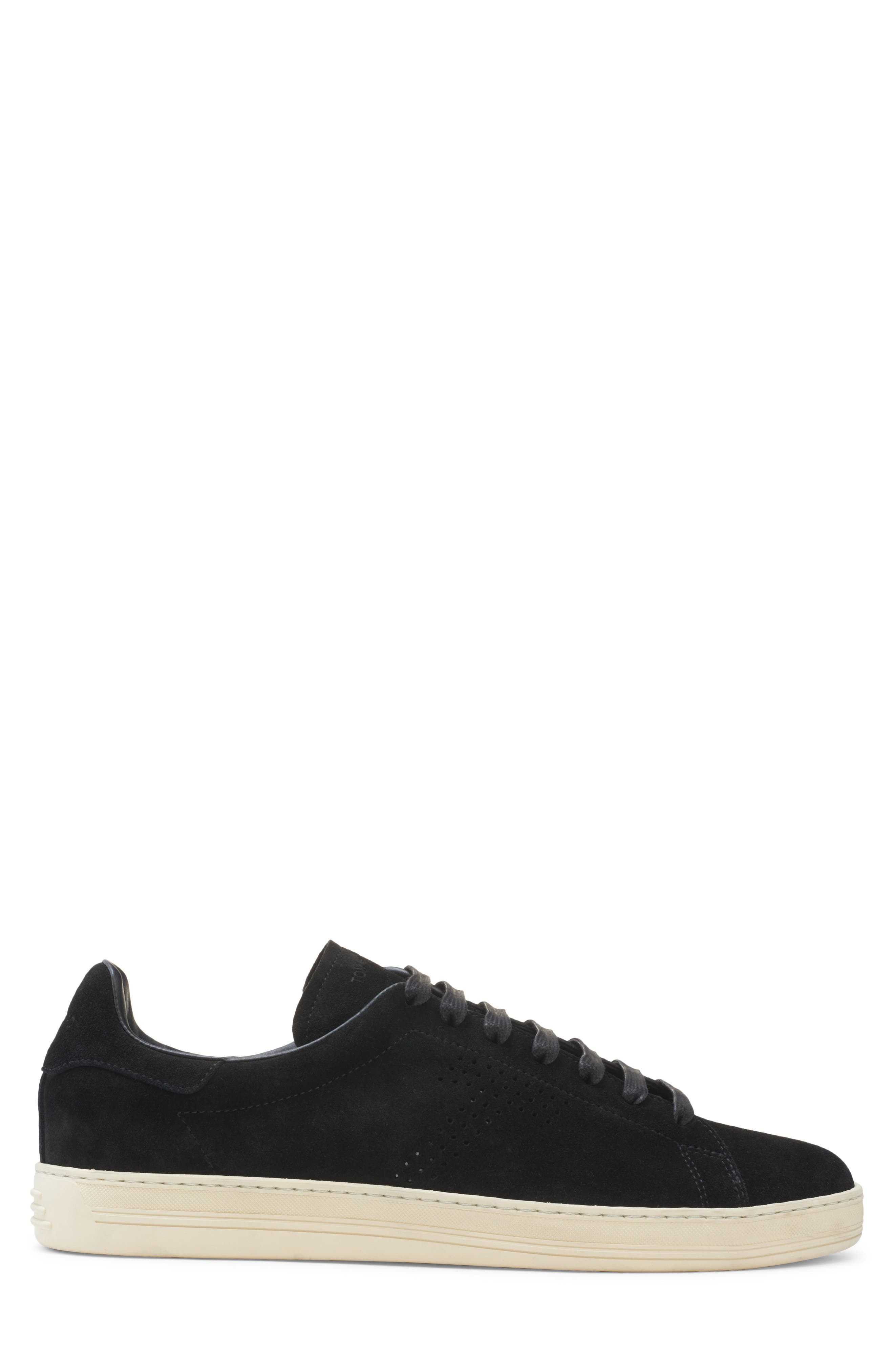 TOM FORD Warwick Low Top Sneaker in 3Nw02 Black/Cream at Nordstrom - 3