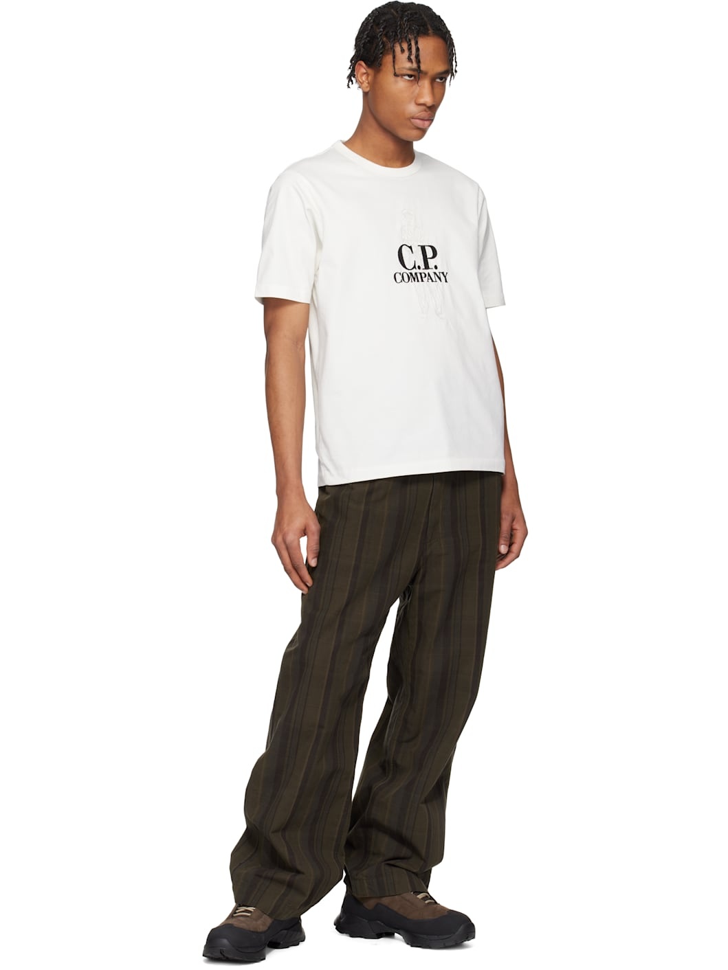 C. P. Company Off-White 30/2 Mercerized Jersey Twisted British Sailor T-shirt - 4