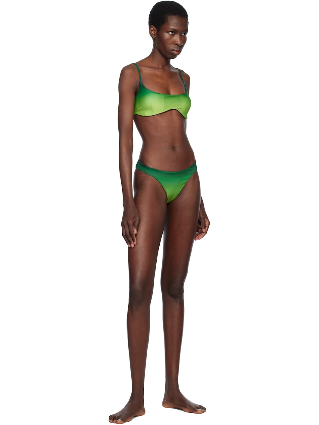 Green Gradient Bikini Bottom - 4