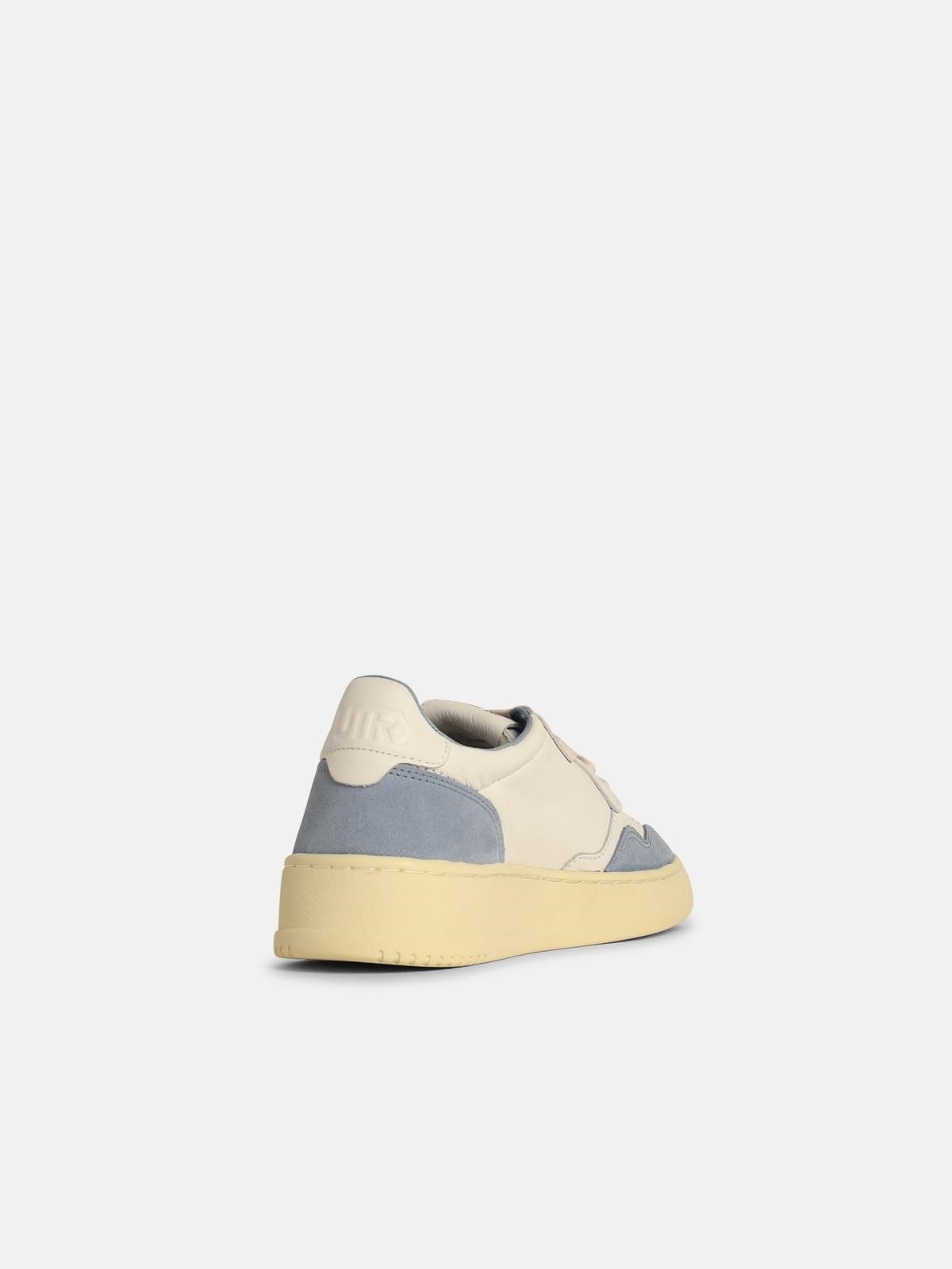 'MEDIALIST' LIGHT BLUE LEATHER SNEAKERS - 3