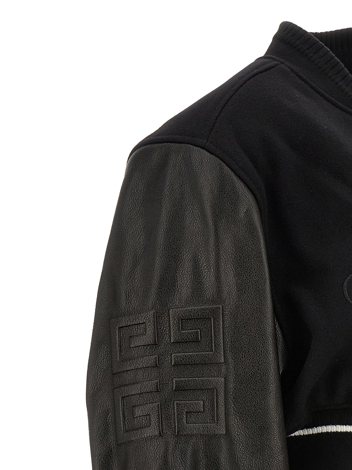Givenchy Varsity Casual Jackets, Parka White/Black