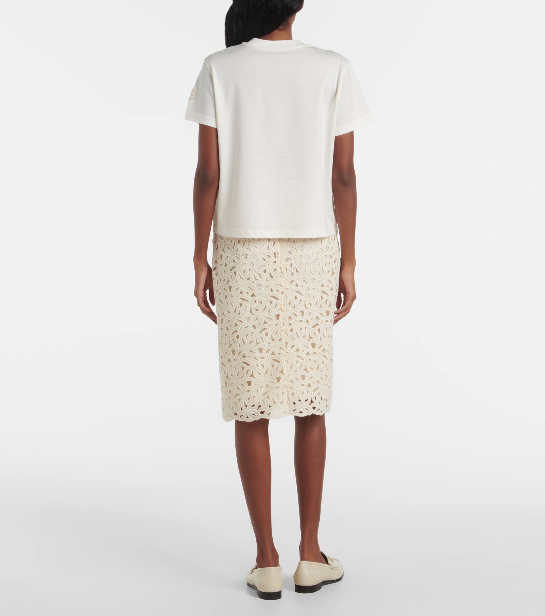 Floral cotton jersey T-shirt - 3