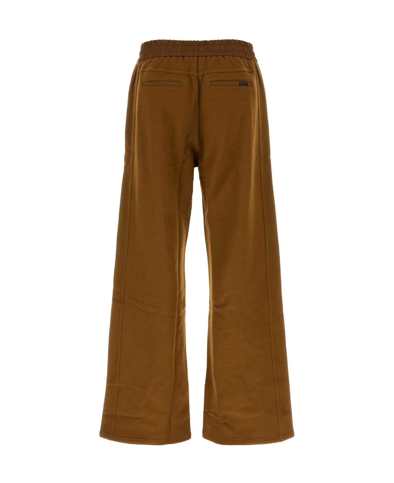 Brown Cotton Joggers - 2