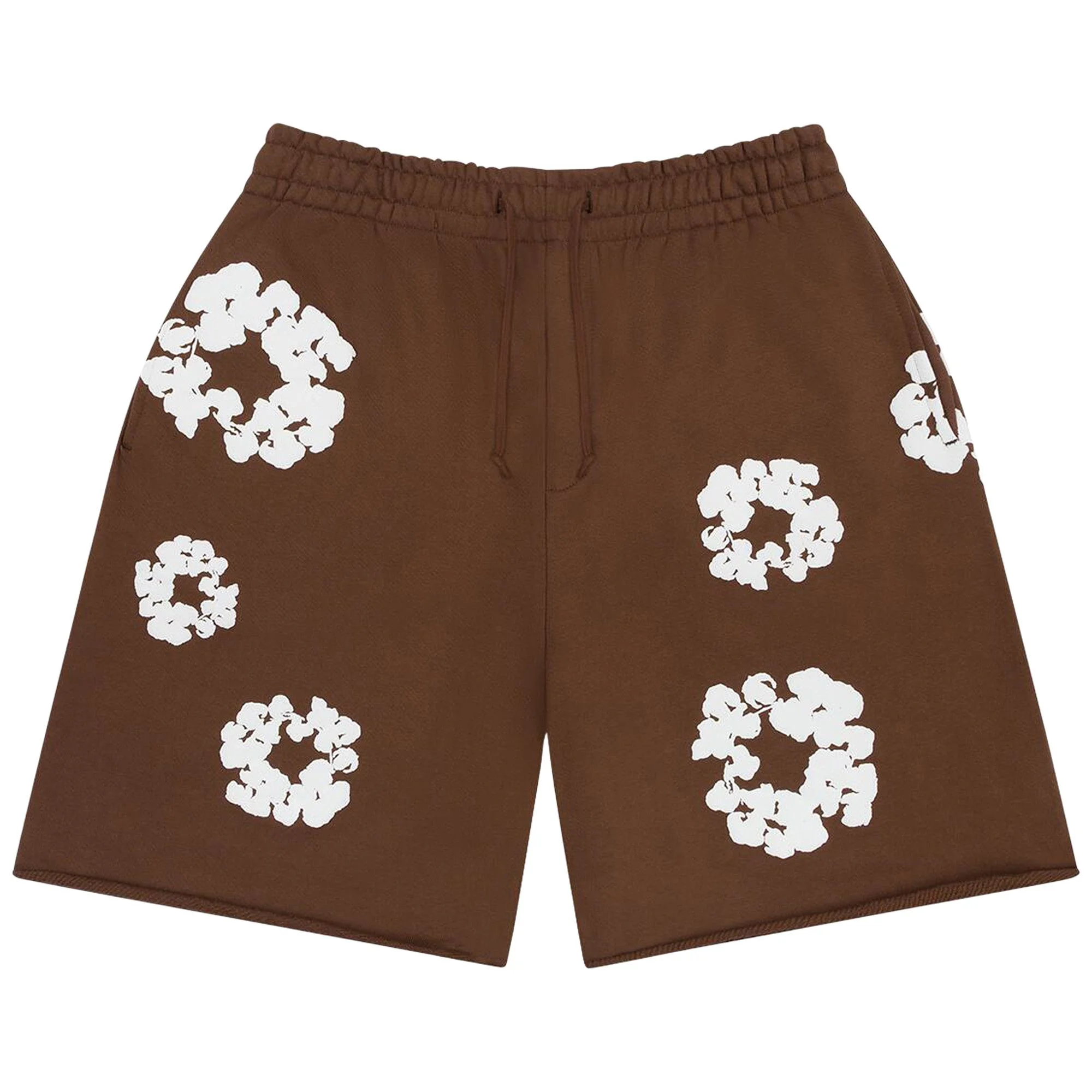 Denim Tears Cotton Wreath Sweatshorts 'Brown' - 1