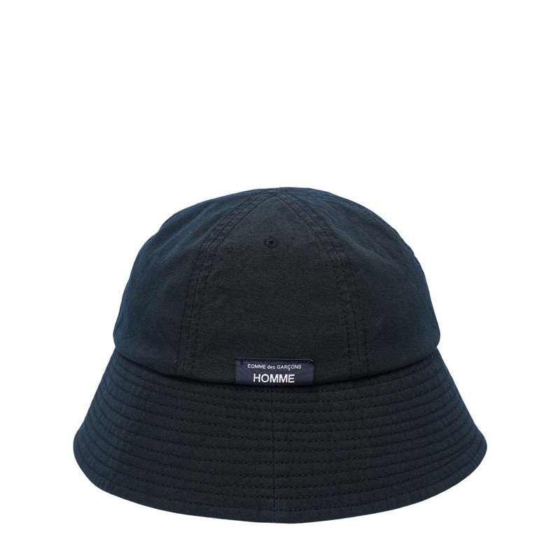 Comme des Garçons Homme Black Nylon Bucket Hat outlook