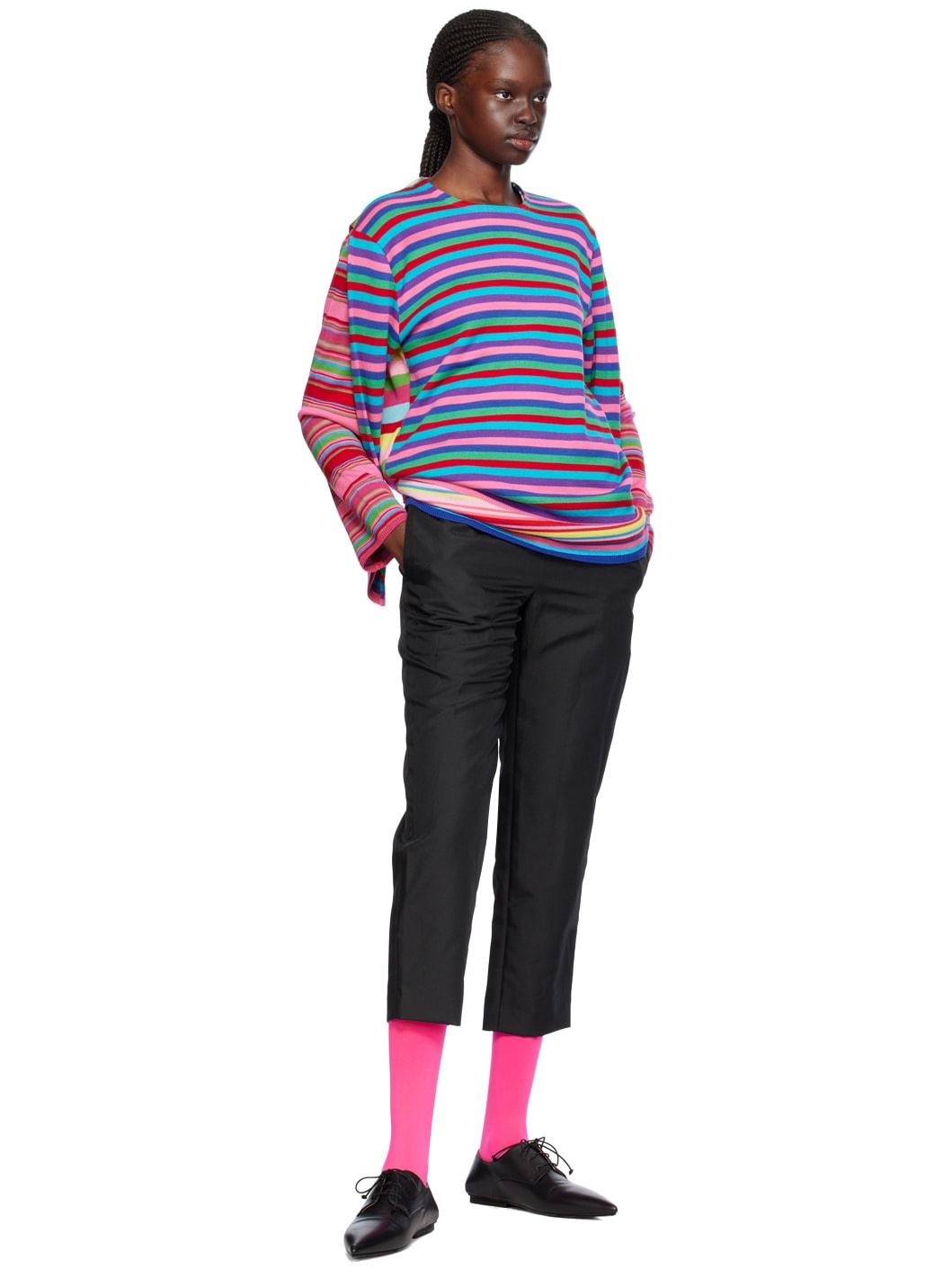 Multicolor Layered Sweater - 4