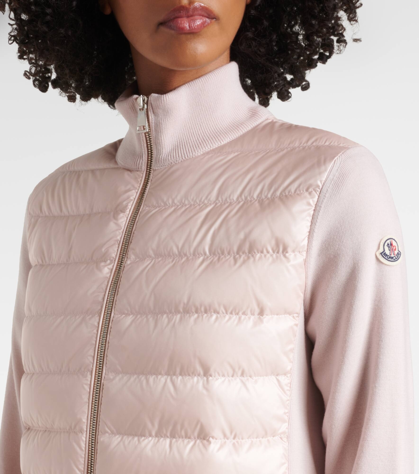 Down-paneled wool cardigan - 4