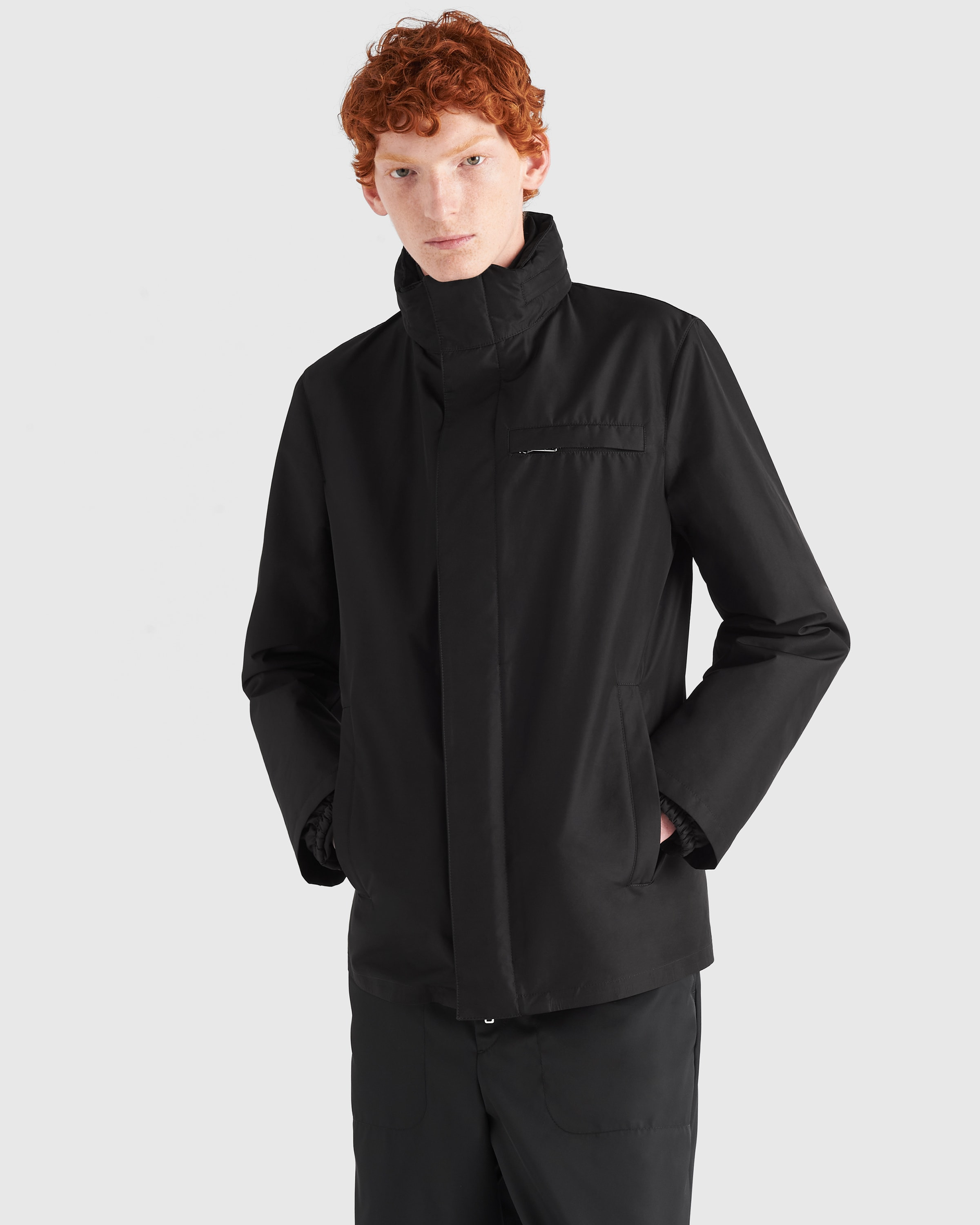 Technical fabric blouson jacket - 4