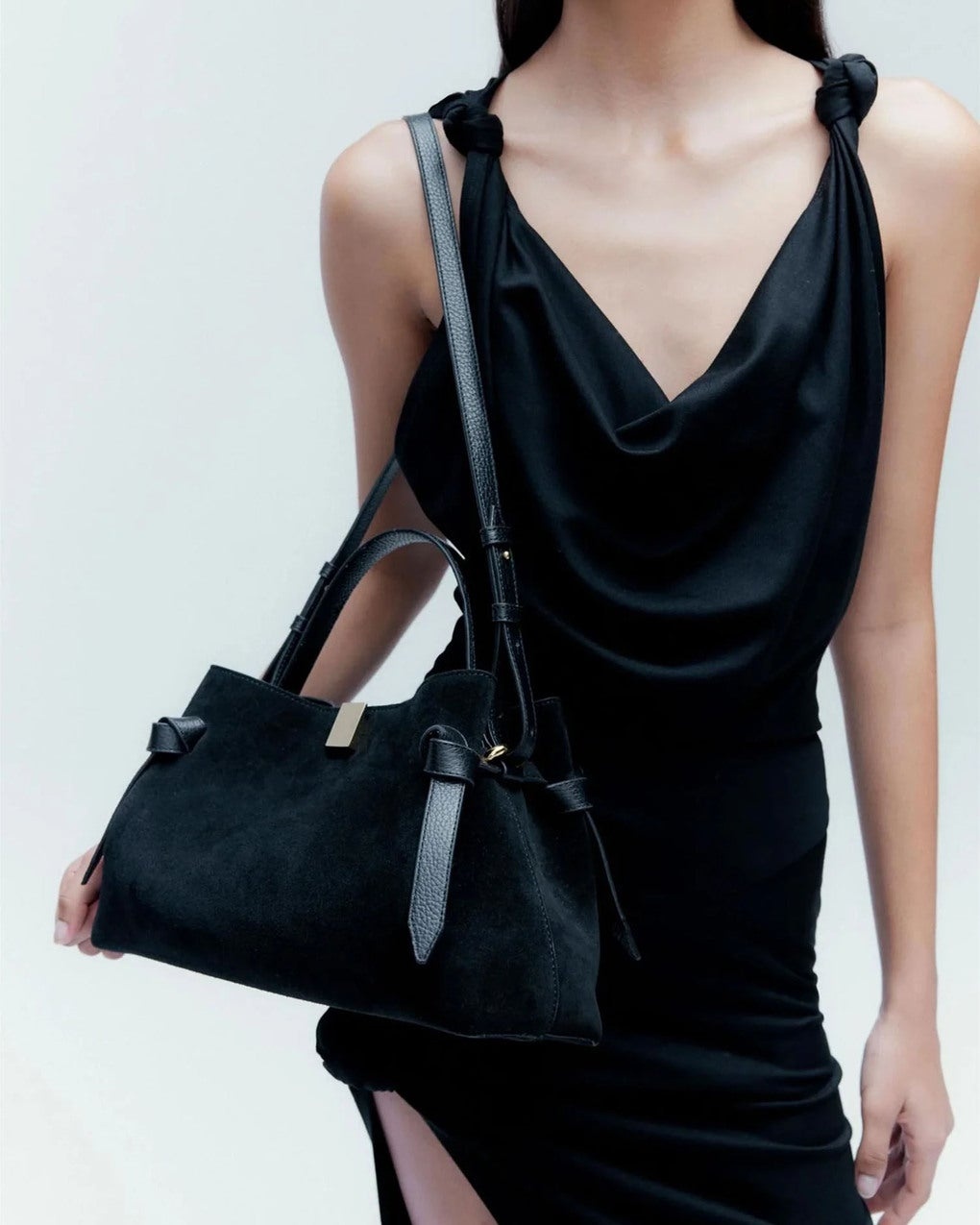 Bag Gyoza Suede Black Black ONESIZE - 3