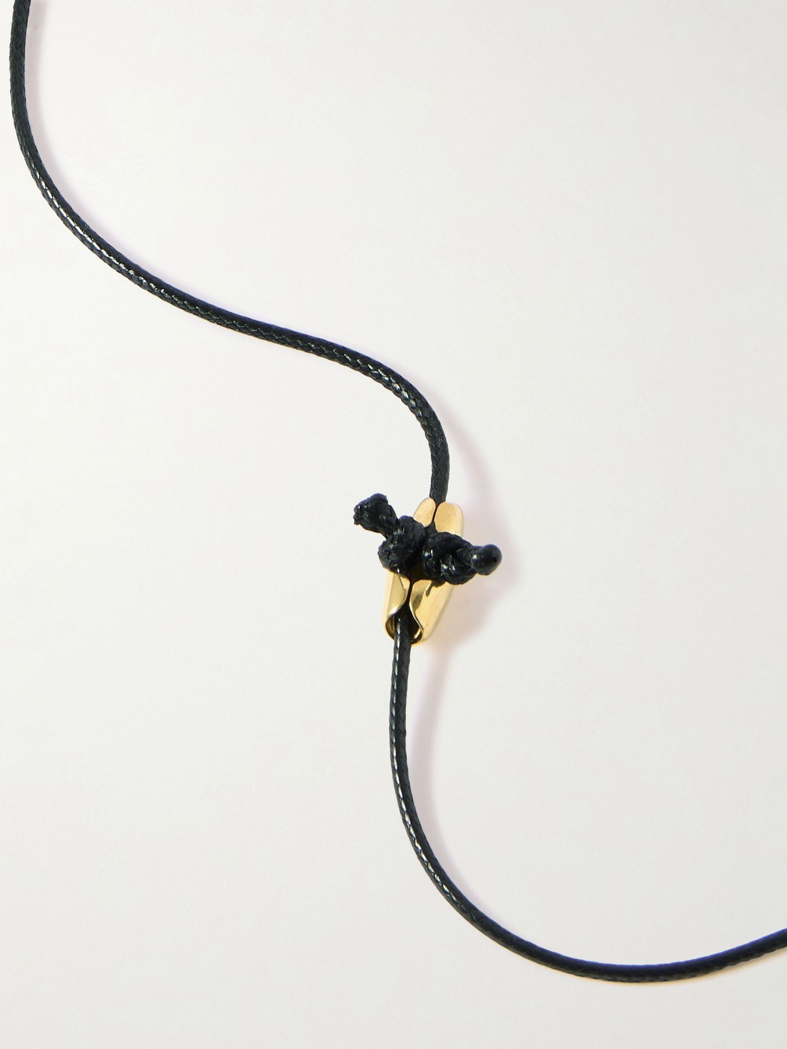 Whisper Of The Wind gold-plated and cord necklace Gold - 3