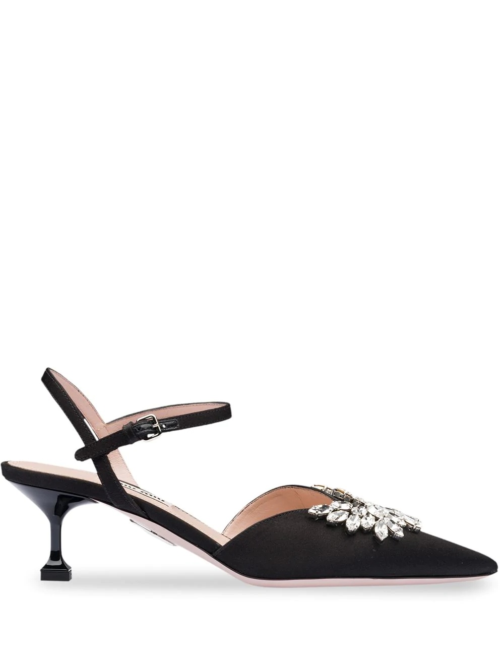 embellished slingback pumps - 1