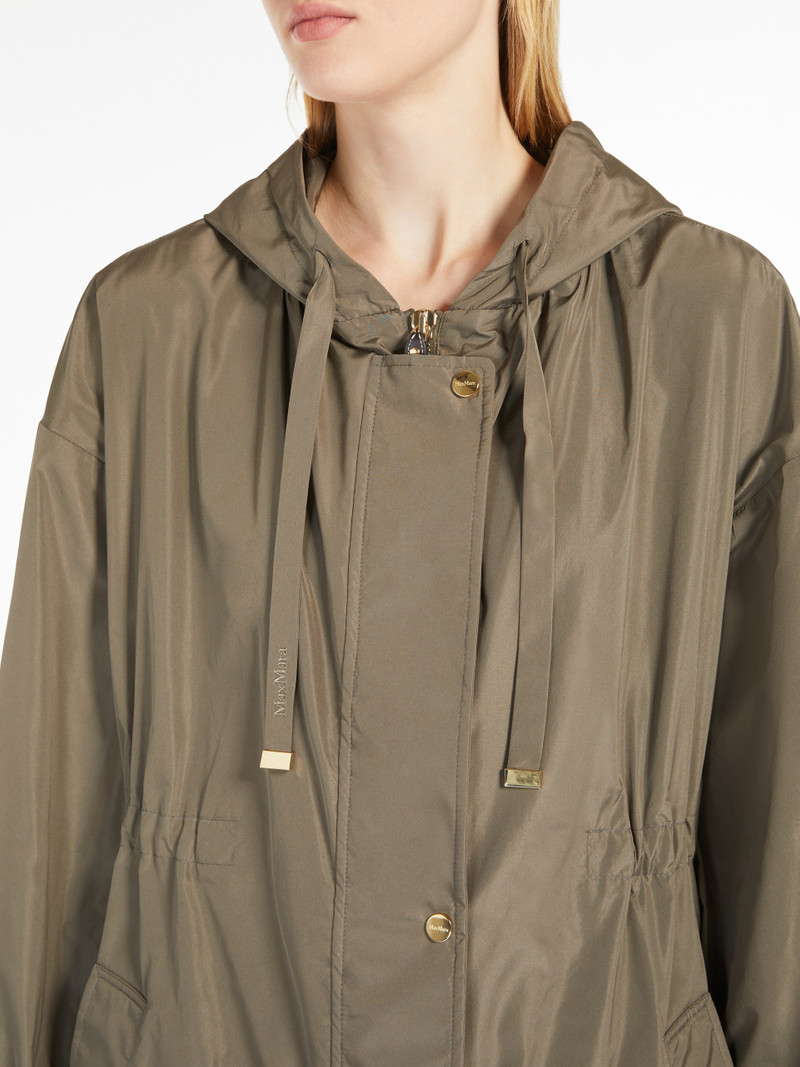 TEODORO Long, water-repellent taffeta parka 5
