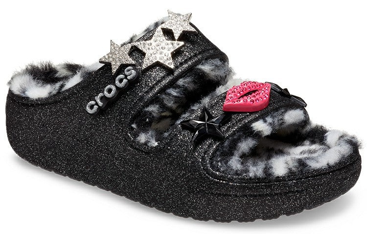Classic Cozzzy Disco Glitter Sandals 'Black' 208074-0C4 - 4