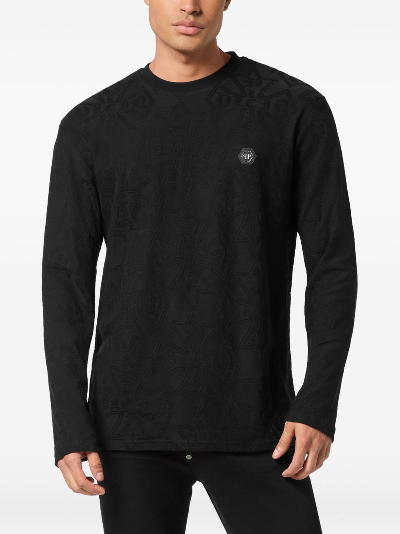 PHILIPP PLEIN Jacquard Crest T-shirt outlook