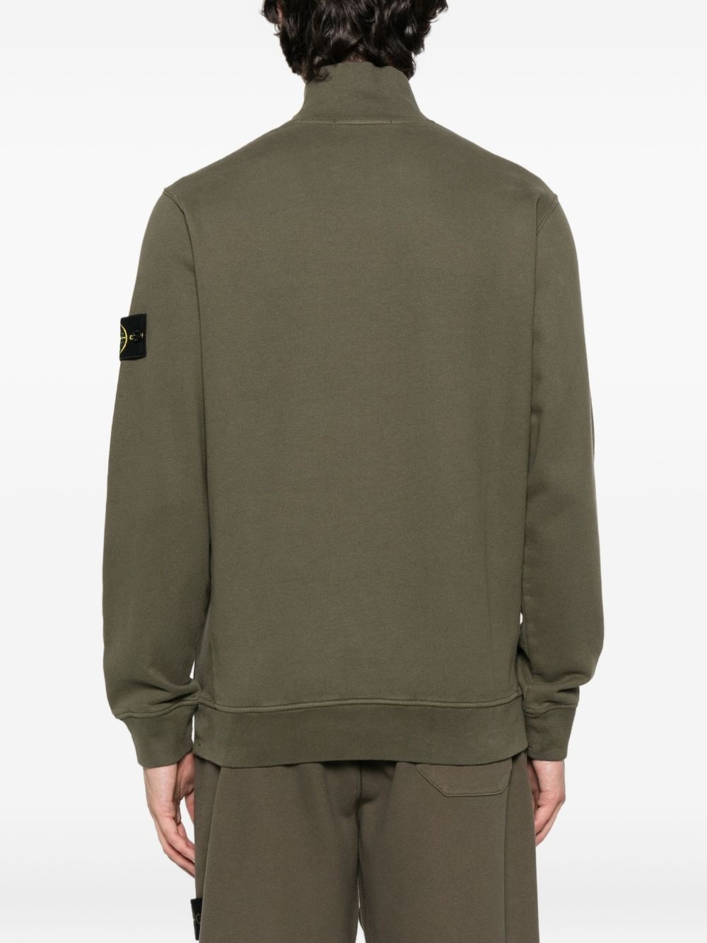 6100028 half-zip patch-logo sweater - 4