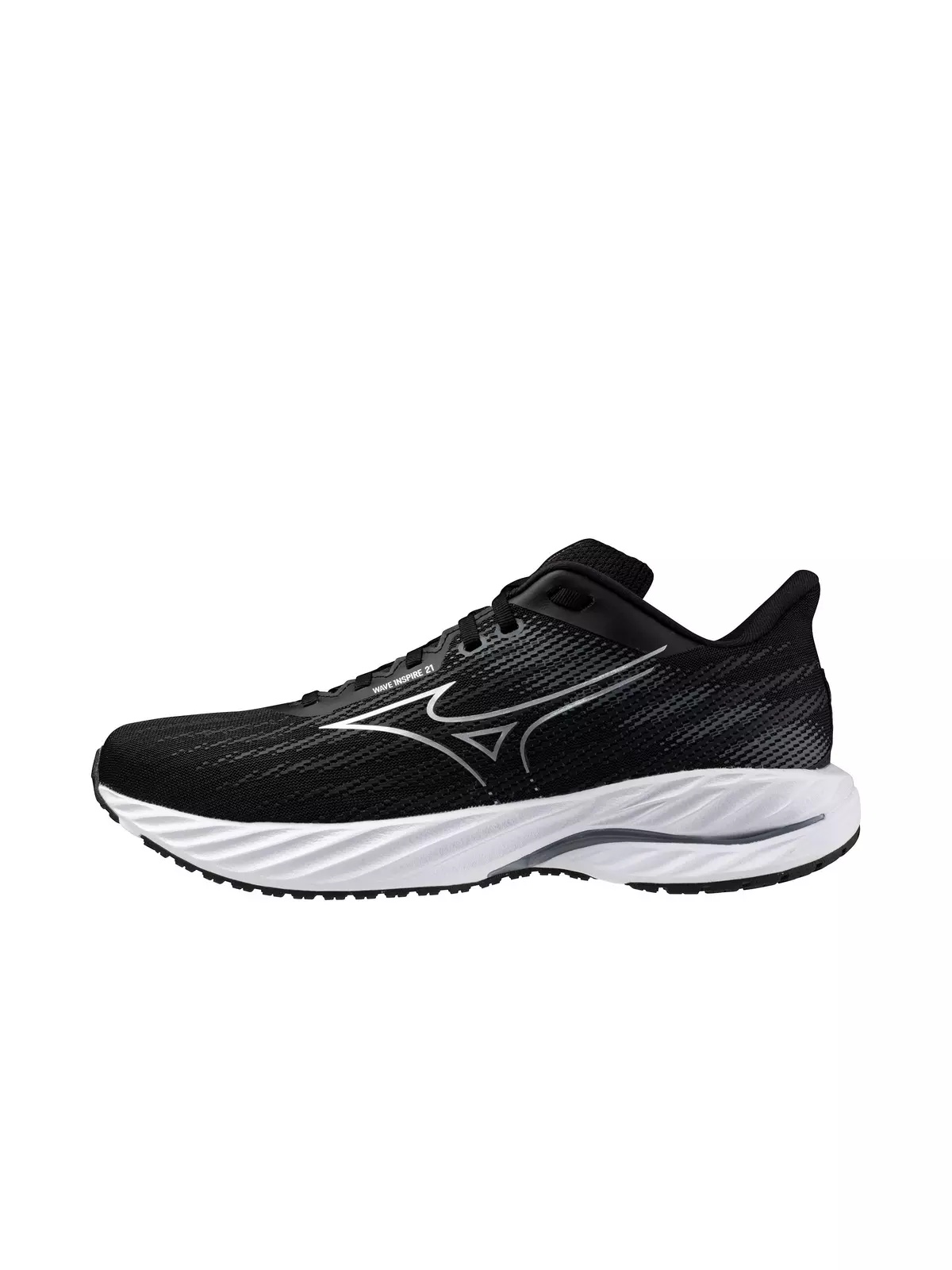Wave Inspire 21 2E "Black/Silver" Men's Wide Running Shoe - 2