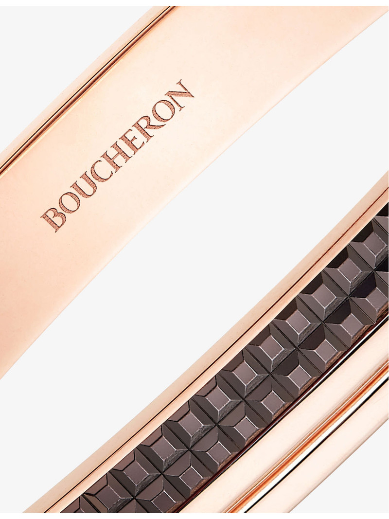 Boucheron Quatre Classique PVD-coated 18ct pink-gold bangle outlook