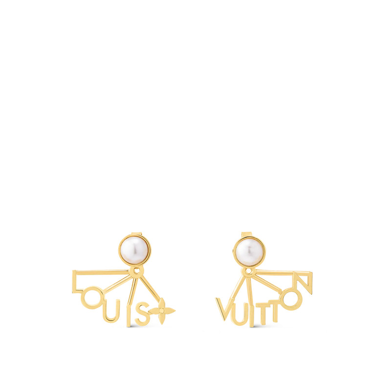 LV Spelling Earrings 1