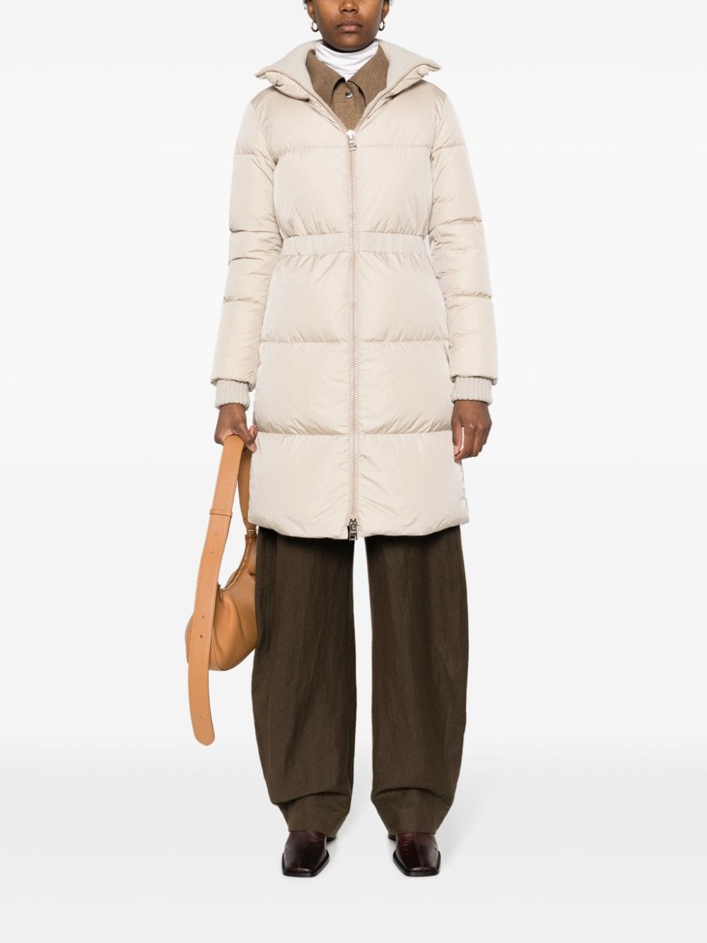 funnel-neck padded coat - 2