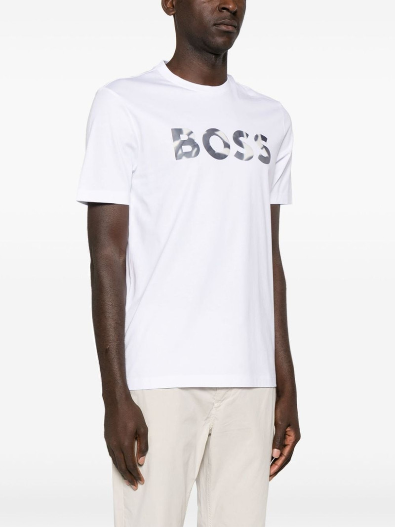 logo-appliquÃ© cotton T-shirt 3