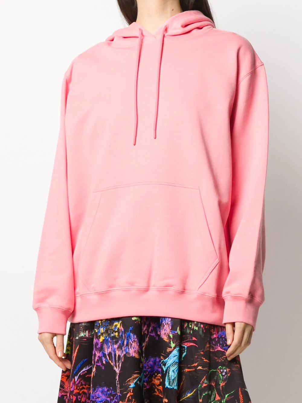 oversized logo print hoodie - 4