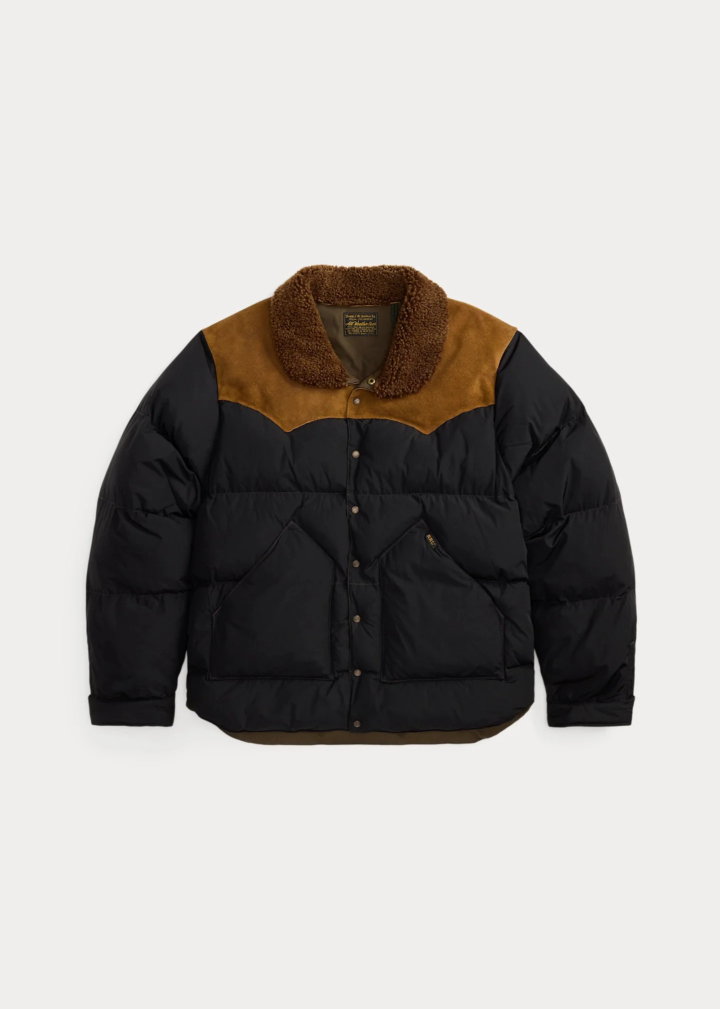 Quilted Shearling-Collar Jacket - 1