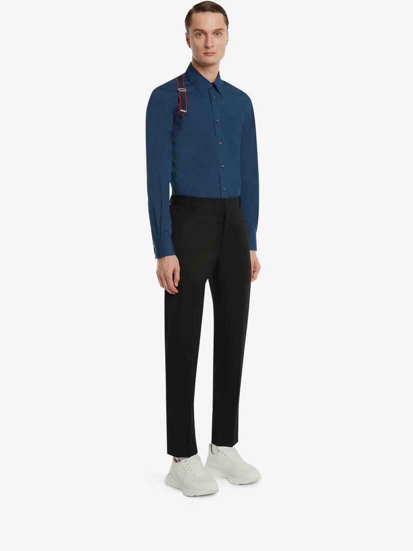 Alexander Mcqueen Signature Harness Shirt in Indigo - 3