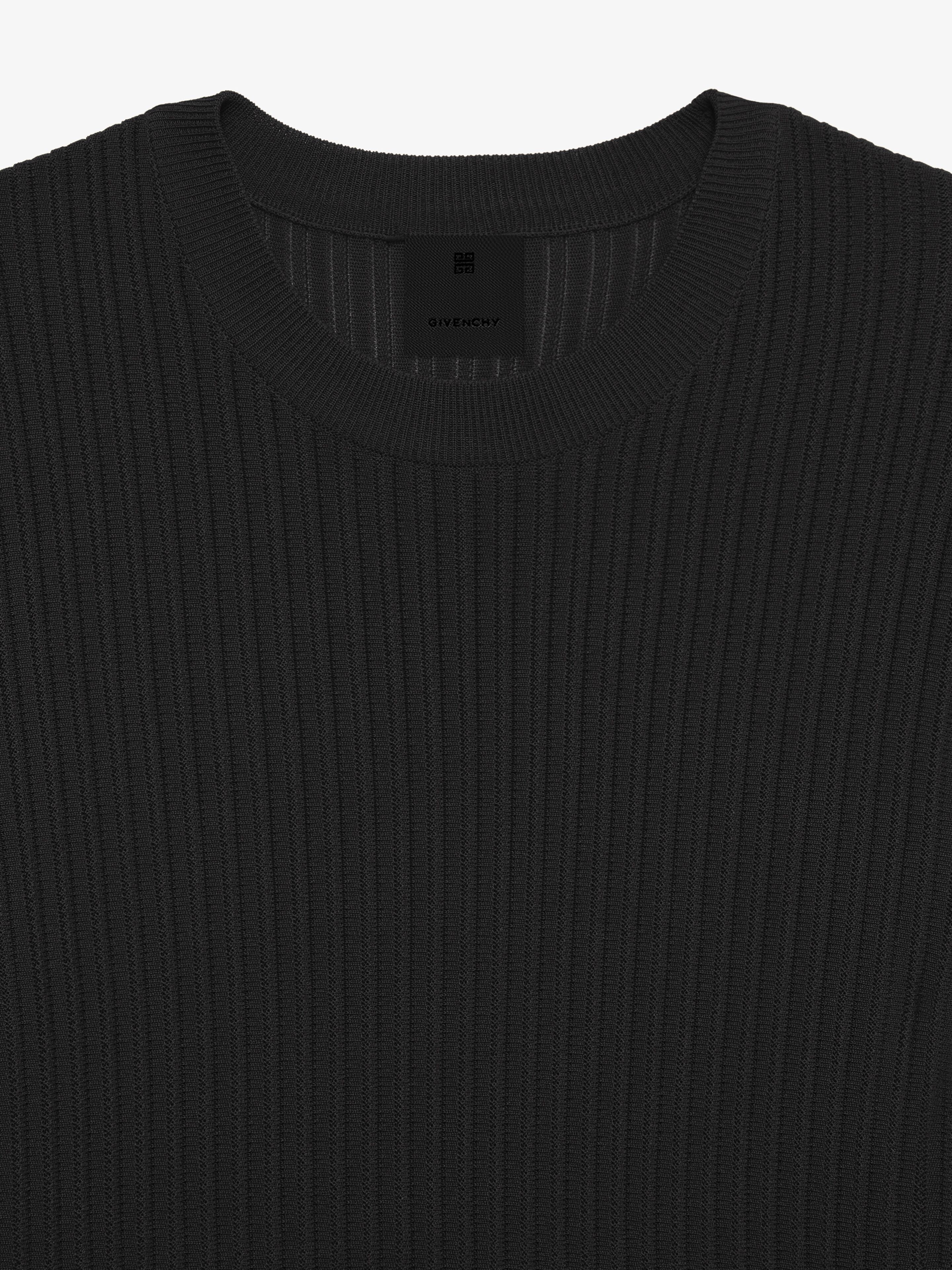 SWEATER IN RIBBED VISCOSE KNIT - 5